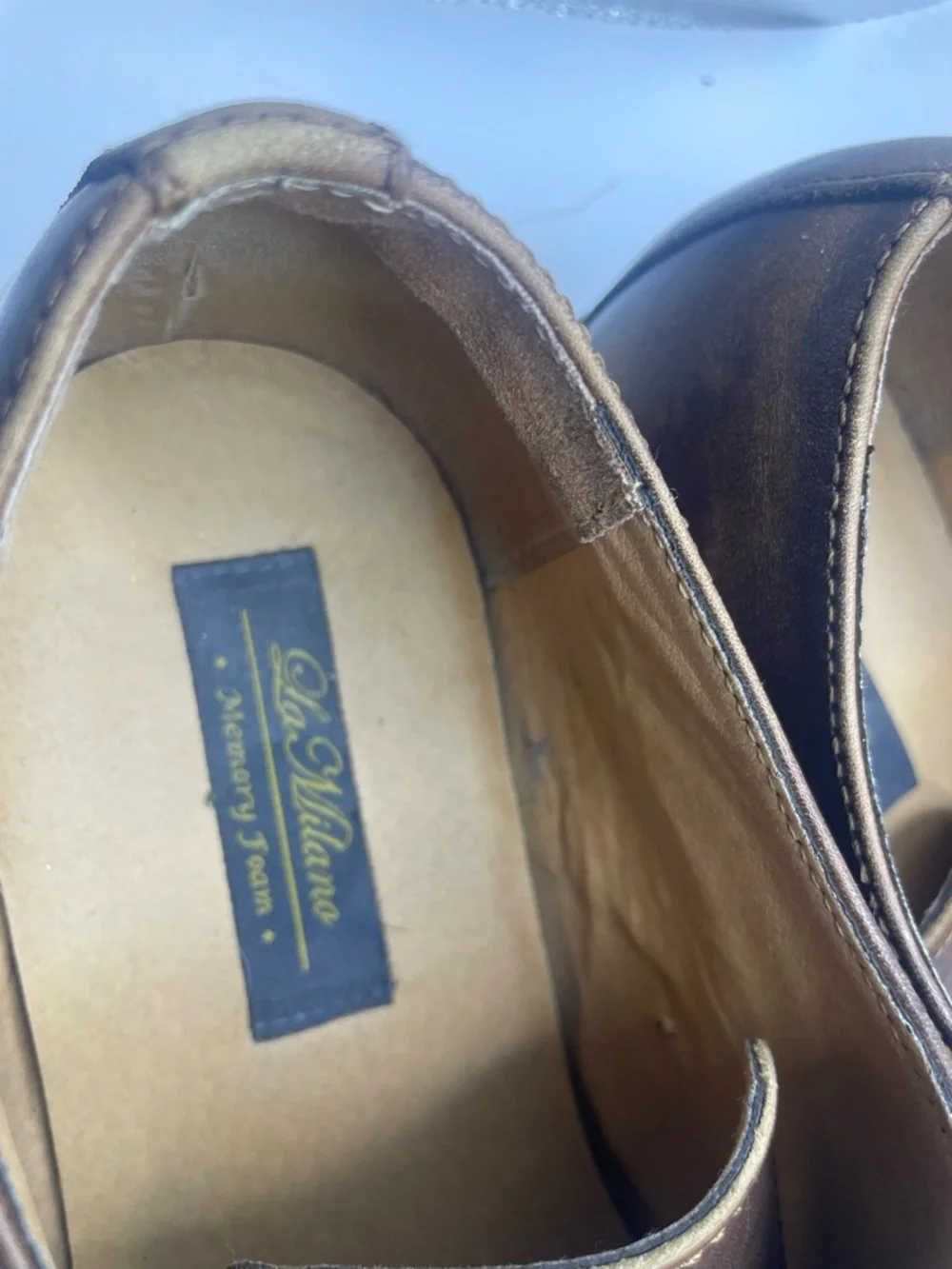 Classic Brown Leather Derby Shoes for Men